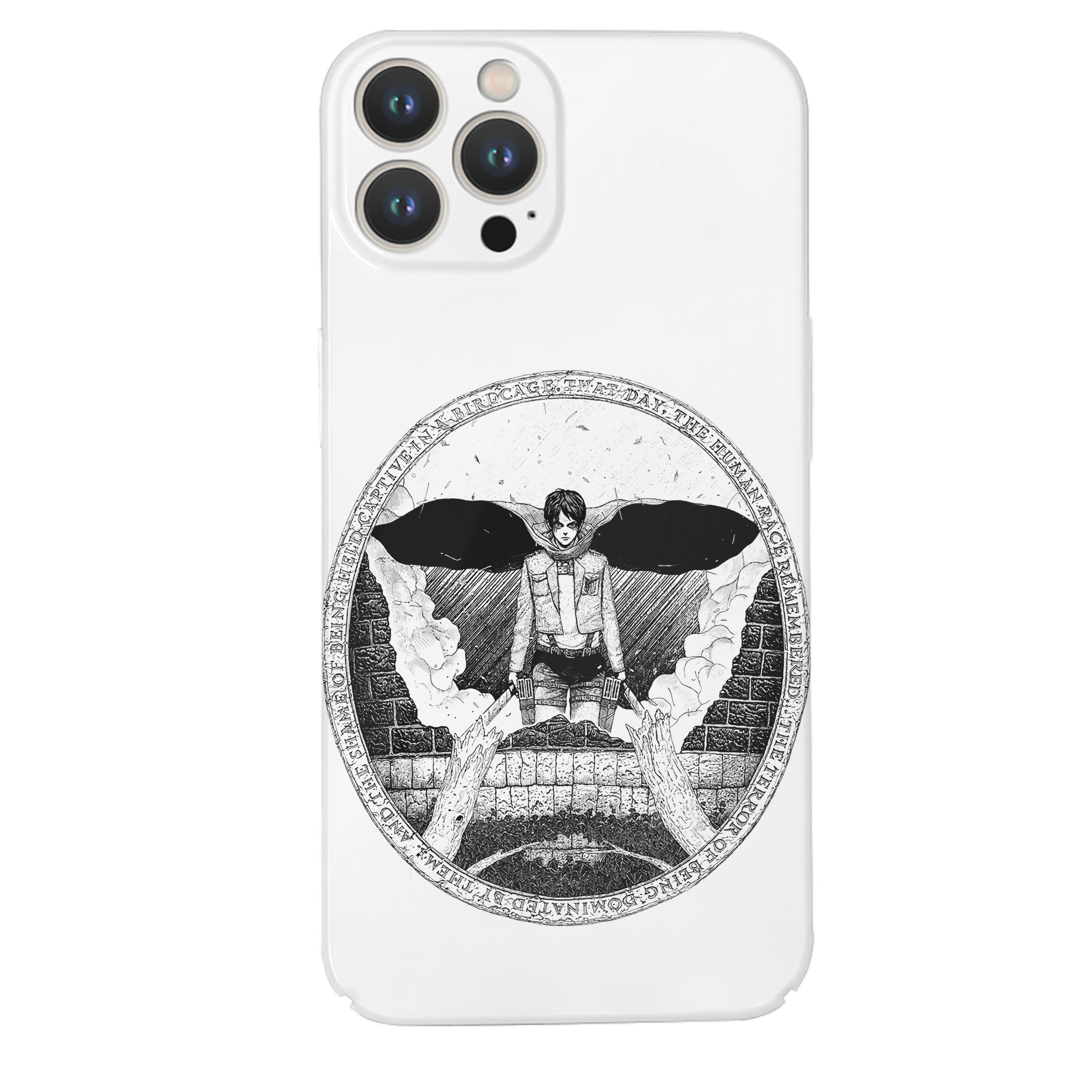 （画像用） 進撃の巨人 エレン･イェーガー Attack on Titan Eren Jäger 【iPhone 14シリーズ対応】ハードケース